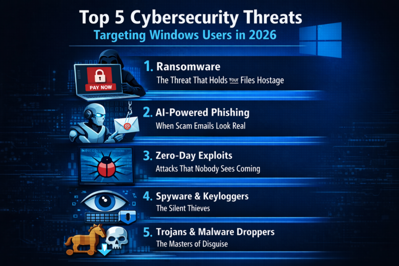 Top 5 Cybersecurity Threats Targeting Windows Users in 2026